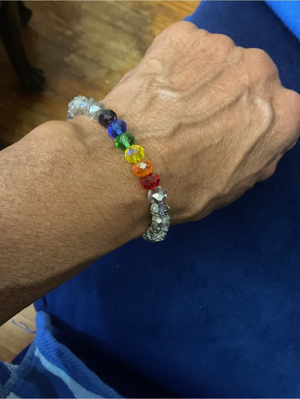 🌈Men’s LGBTQ Rainbow Crystal Bracelet 🌈